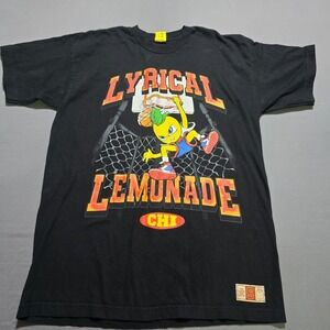 Lyrical Lemonade Graphic T-Shirt Mens XL Black Basketball‎ Lemon Man CHI Tee